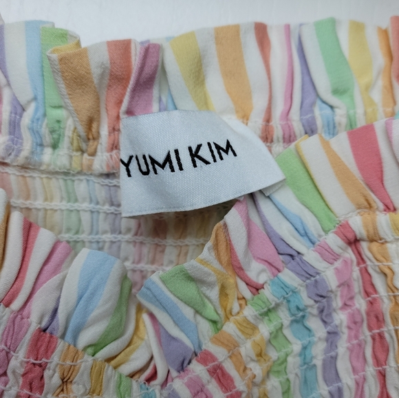 Yumi Kim Anthropologie Moon River Rainbow Tie Smocked Tank Top Size XXS - Picture 8 of 10